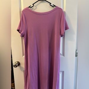 Talbots shirt dress size14. Short sleeve. Lavender color.
